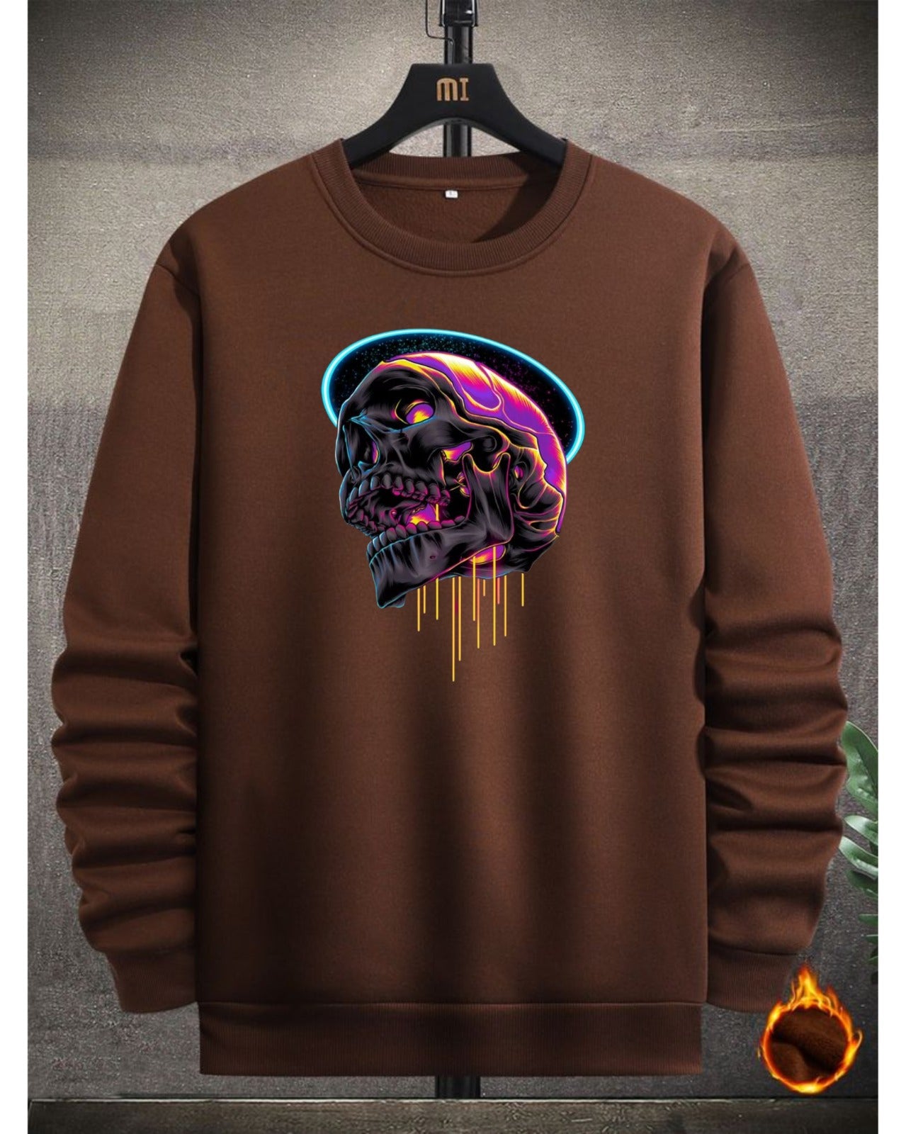 Neon Skull Sweatshirt – Grey Edition