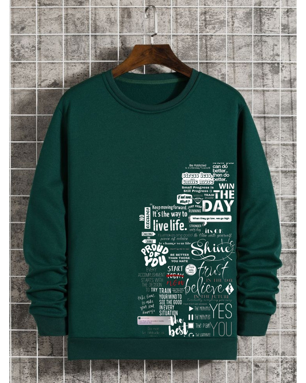 "No Excuses" Urban Graphic Sweatshirt