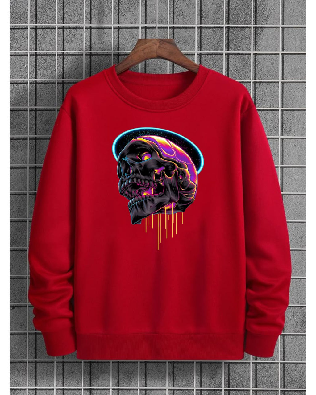 Neon Skull Sweatshirt – Grey Edition