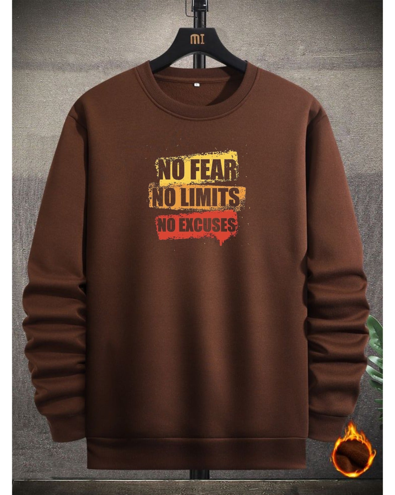 "No Fear No Limits No Excuses" Motivational Sweatshirt
