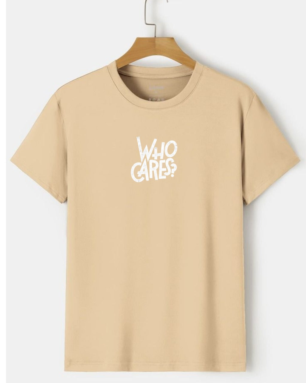 Who Cares printed tee shirt