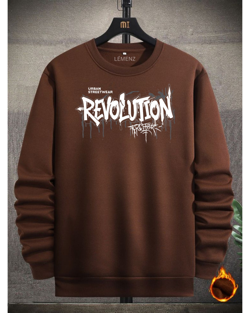 LÉMENZ “Revolution” Streetwear Sweatshirt – 350 GSM Heavy Fleece