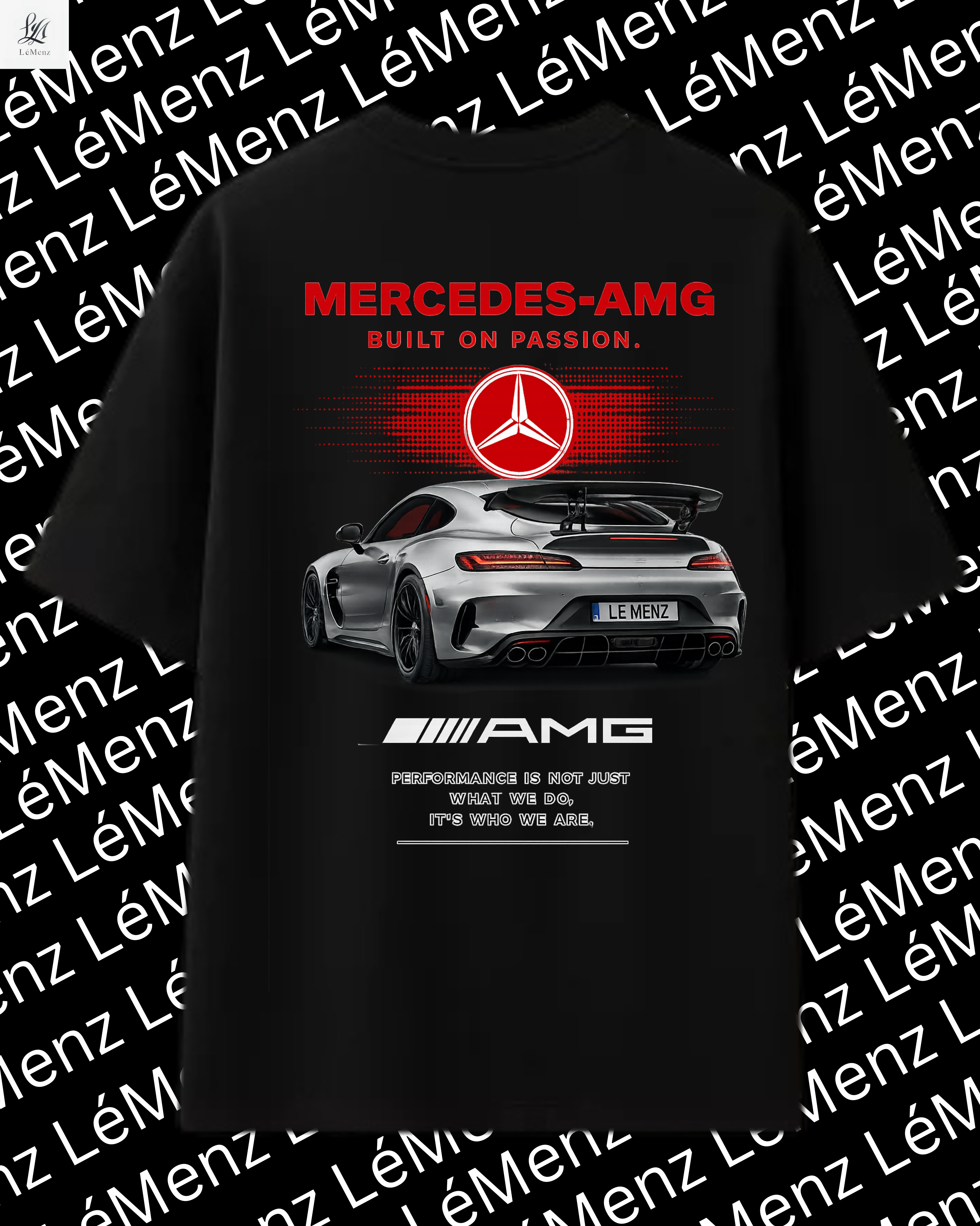 Mercedes AMG Oversized Back Print T-Shirt – Luxury Streetwear Graphic Tee