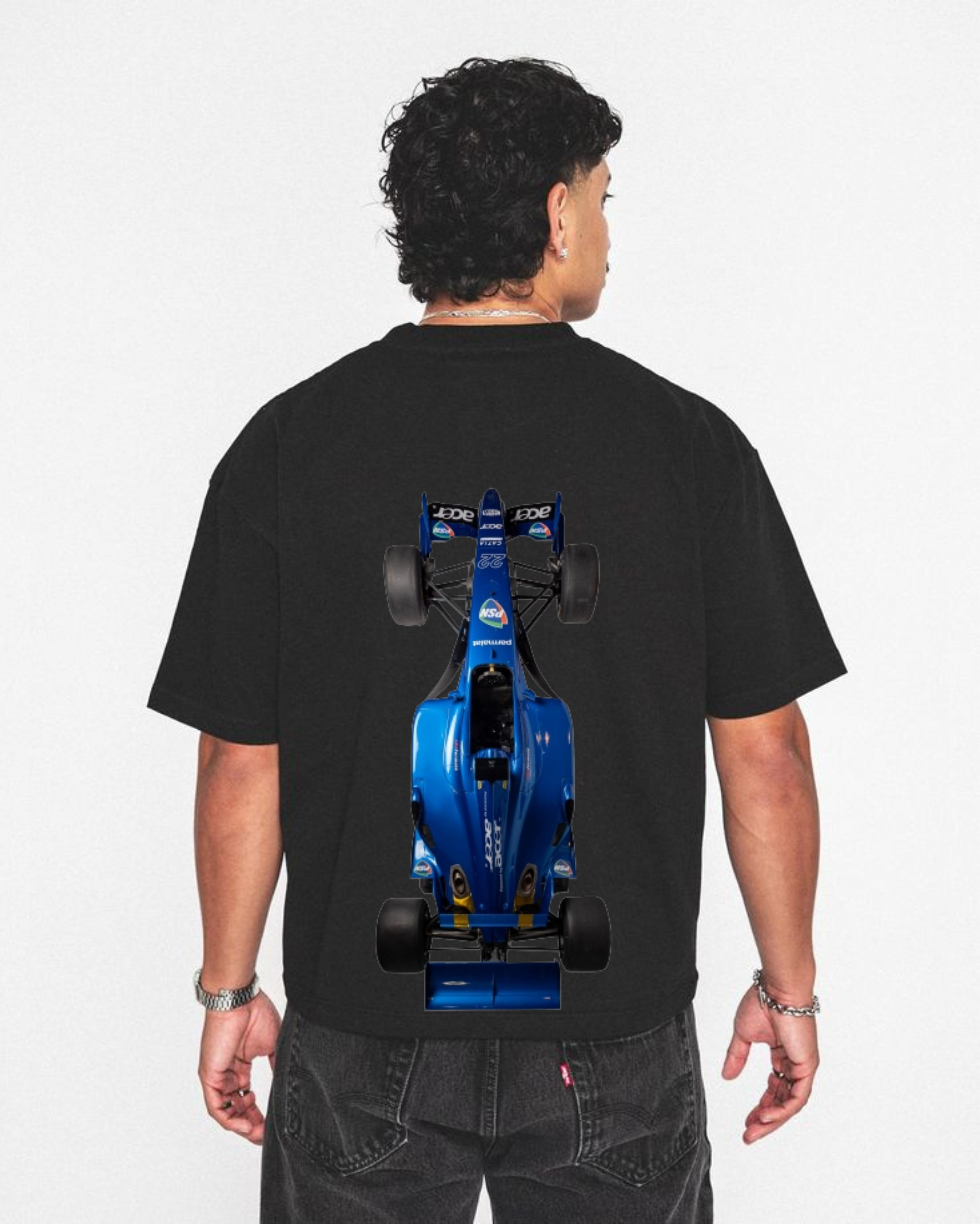 GridRush Drop-Shoulder F1 Tee