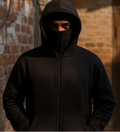 LÉMENZ Ninja Hoodie – 350 GSM Heavy Fleece Stealth Wear