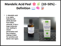 Mandelic Acid Peeling Solution 50% – Professional AHA Chemical Peel for Brightening, Pigmentation, Acne Marks & Sensitive Skin