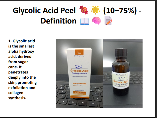 Glycolic Acid Peeling Solution 75% – Professional AHA Chemical Peel for Deep Exfoliation, Pigmentation, Acne Marks & Skin Resurfacing