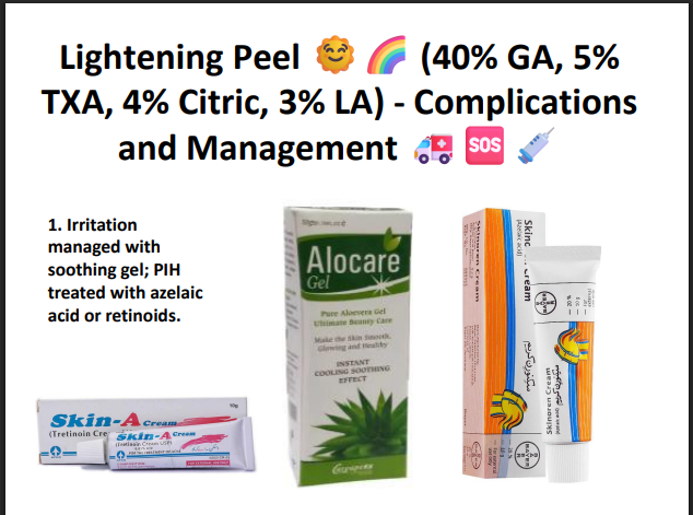 Lightening Peel (40% Glycolic Acid + 5% TXA + 4% Citric Acid + 3% Lactic Acid) – Professional Brightening Peel for Pigmentation & Uneven Skin Tone