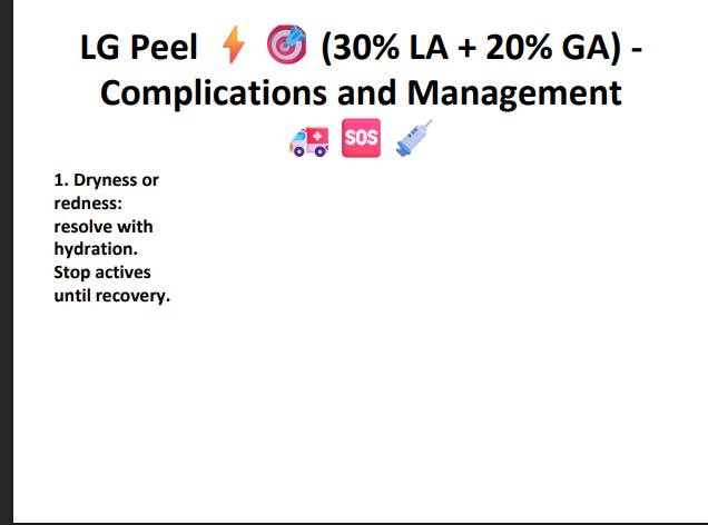 LG Peel (30% Lactic Acid + 20% Glycolic Acid) – Professional Hydrating & Exfoliating Chemical Peel for Glow, Texture & Uneven Skin Tone