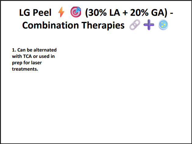 LG Peel (30% Lactic Acid + 20% Glycolic Acid) – Professional Hydrating & Exfoliating Chemical Peel for Glow, Texture & Uneven Skin Tone