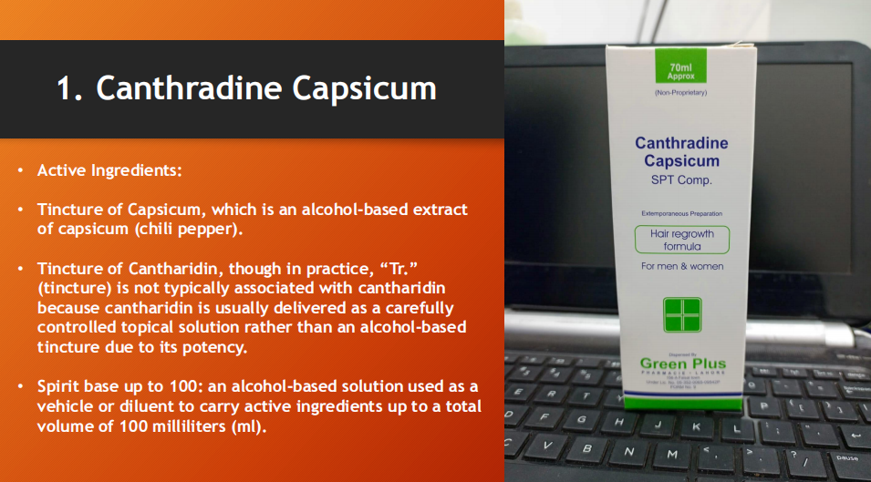 Canthradine Capsicum Hair Regrowth Solution – 120ml