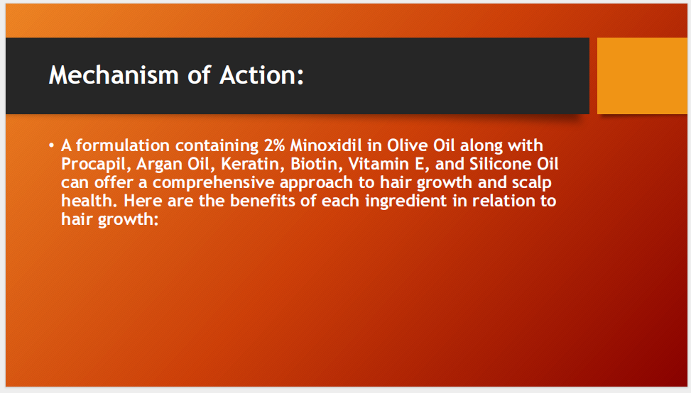 Hair Grow Oil with 2% Minoxidil, Procapil & Natural Oils – 120ml