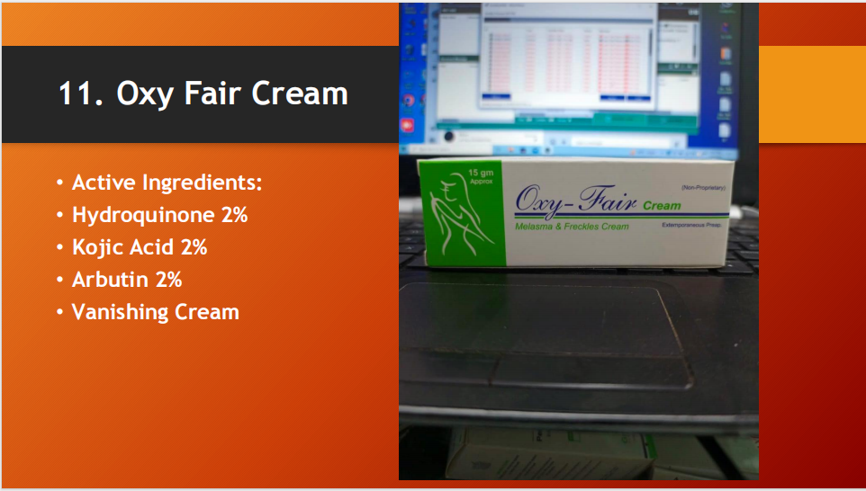 Oxy Fair Cream – Hydroquinone, Kojic Acid & Arbutin Cream (15g)