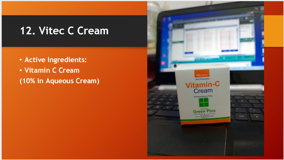 Vite C Cream – Vitamin C 10% in Aqueous Cream (60g)