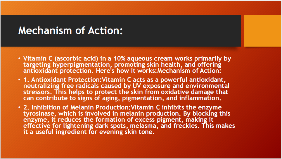 Vite C Cream – Vitamin C 10% in Aqueous Cream (60g)