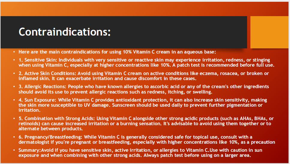 Vite C Cream – Vitamin C 10% in Aqueous Cream (60g)