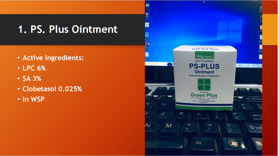 PS-Plus Ointment – LPC 6%, SA 3% & Clobetasol 0.025% (100g)