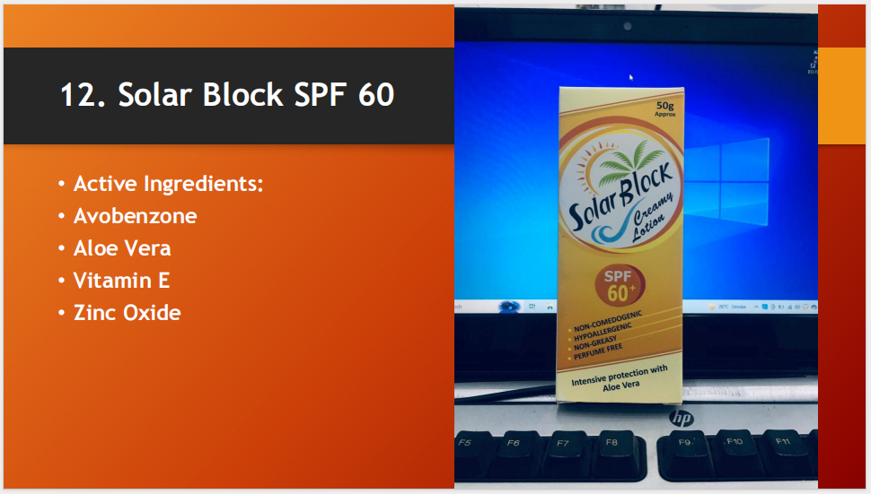 Solar Block SPF 60+ Cream Lotion (30gm)