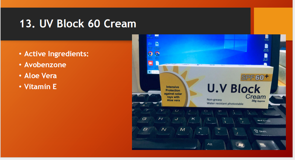 UV Block 60 Cream SPF 60+ – Broad Spectrum UVA/UVB Sun Protection (30g)