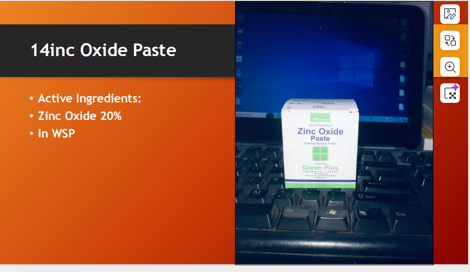 Zinc Oxide Paste 20% (WSP Base)