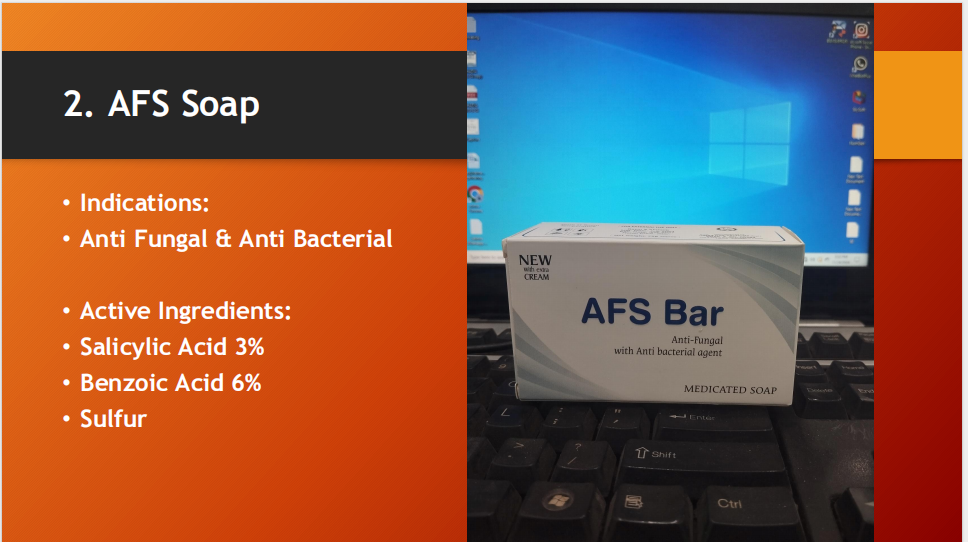 AFS Soap – Anti-Fungal & Anti-Bacterial Medicated Bar (90gm)