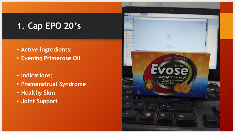 Evose Evening Primrose Oil 20 Softgels (EPO Capsules)