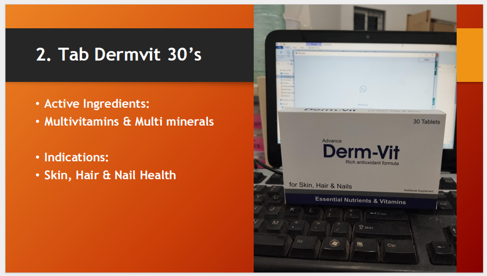 Derm-Vit Advance Tablets 30’s – Multivitamins & Multiminerals for Skin, Hair & Nails