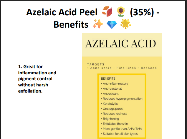 Azelaic Acid Peeling Solution 35% – Professional Peel for Acne, Sensitive Skin, Redness & Pigmentation Correction