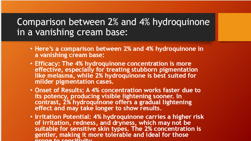 2% Melasma Cream – Hydroquinone 2% Vanishing Cream (15g)