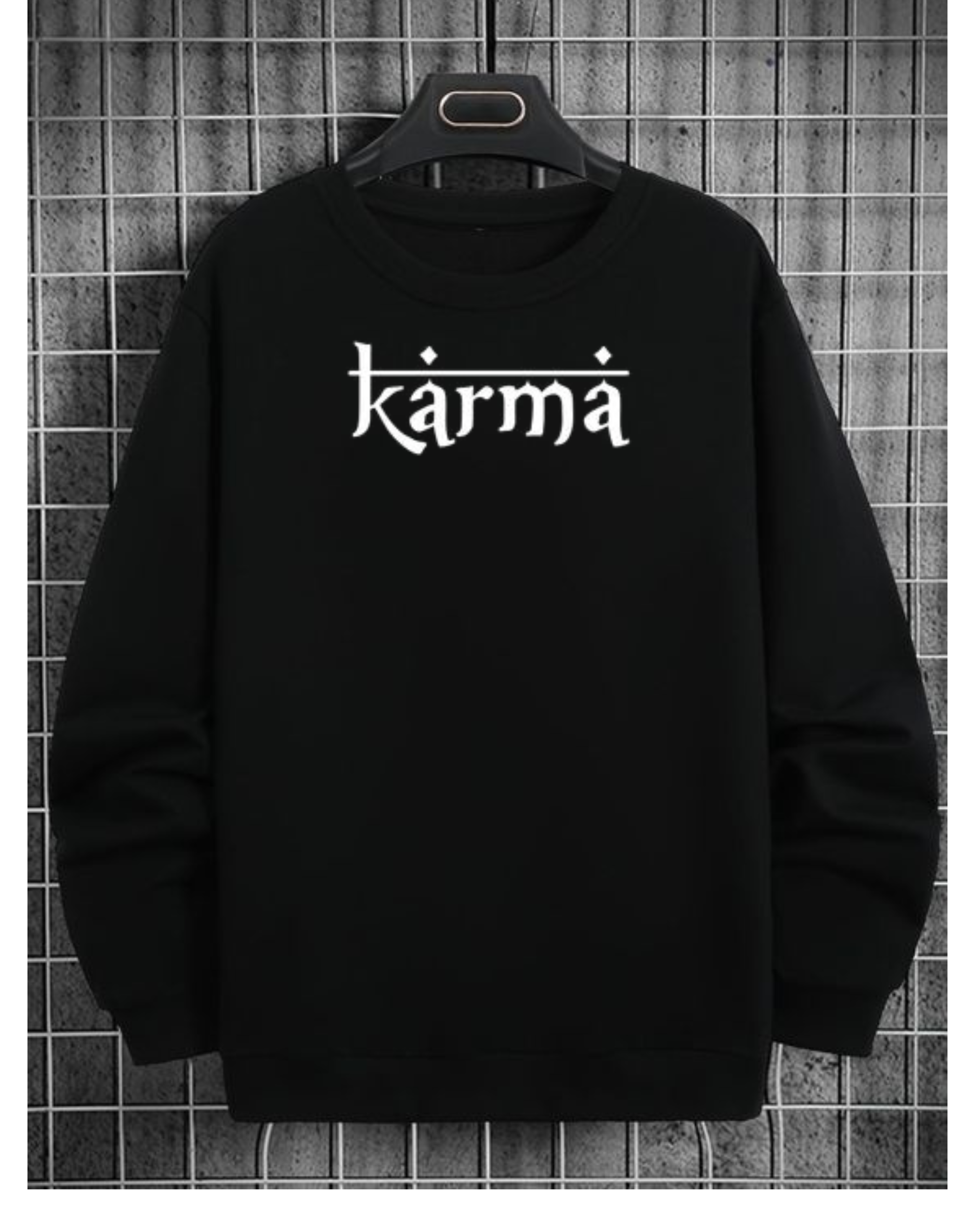 Karma Sweatshirt – Minimal Streetwear Crewneck