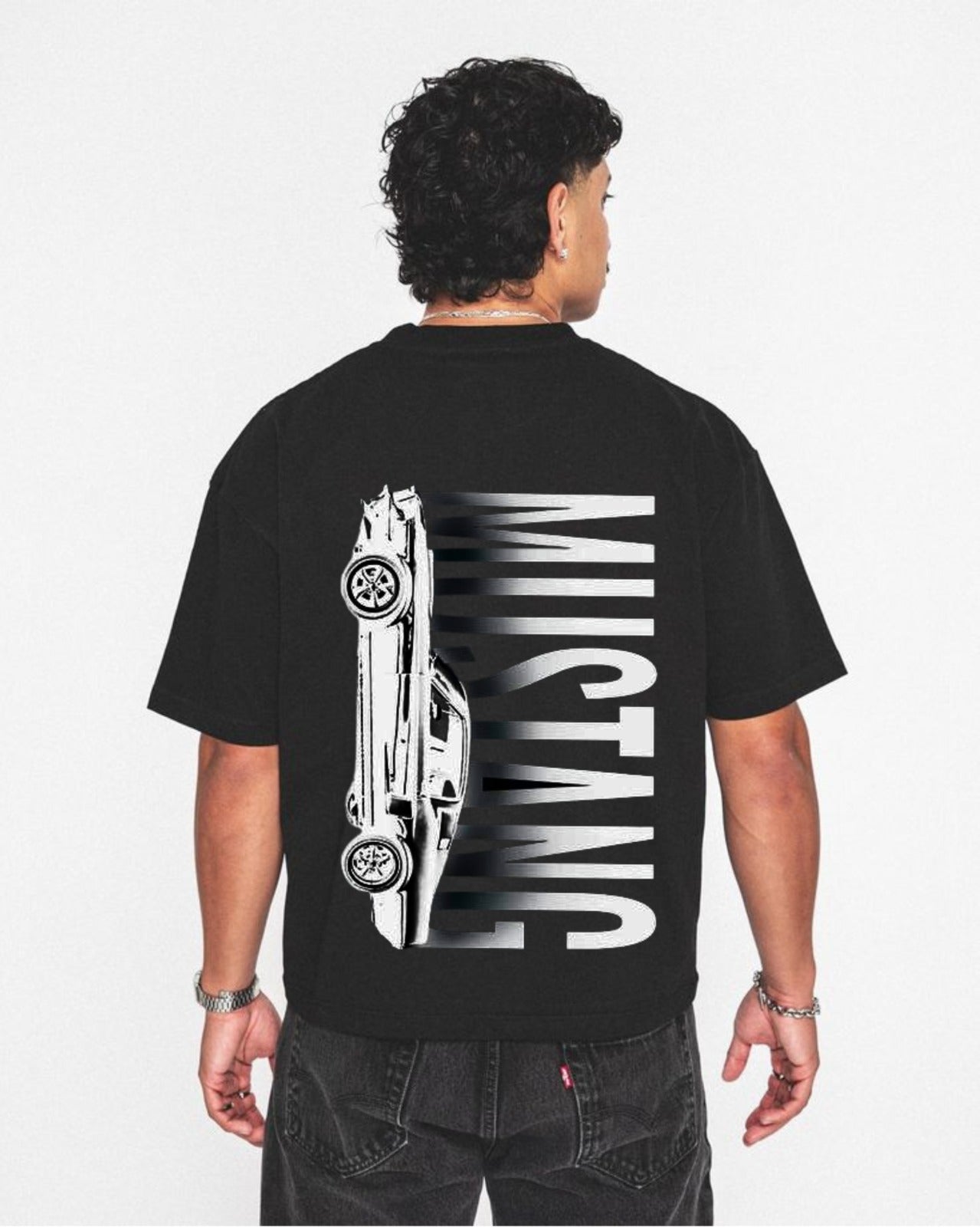Mustang Graphic T-Shirt – Classic Muscle Car Oversized Tee