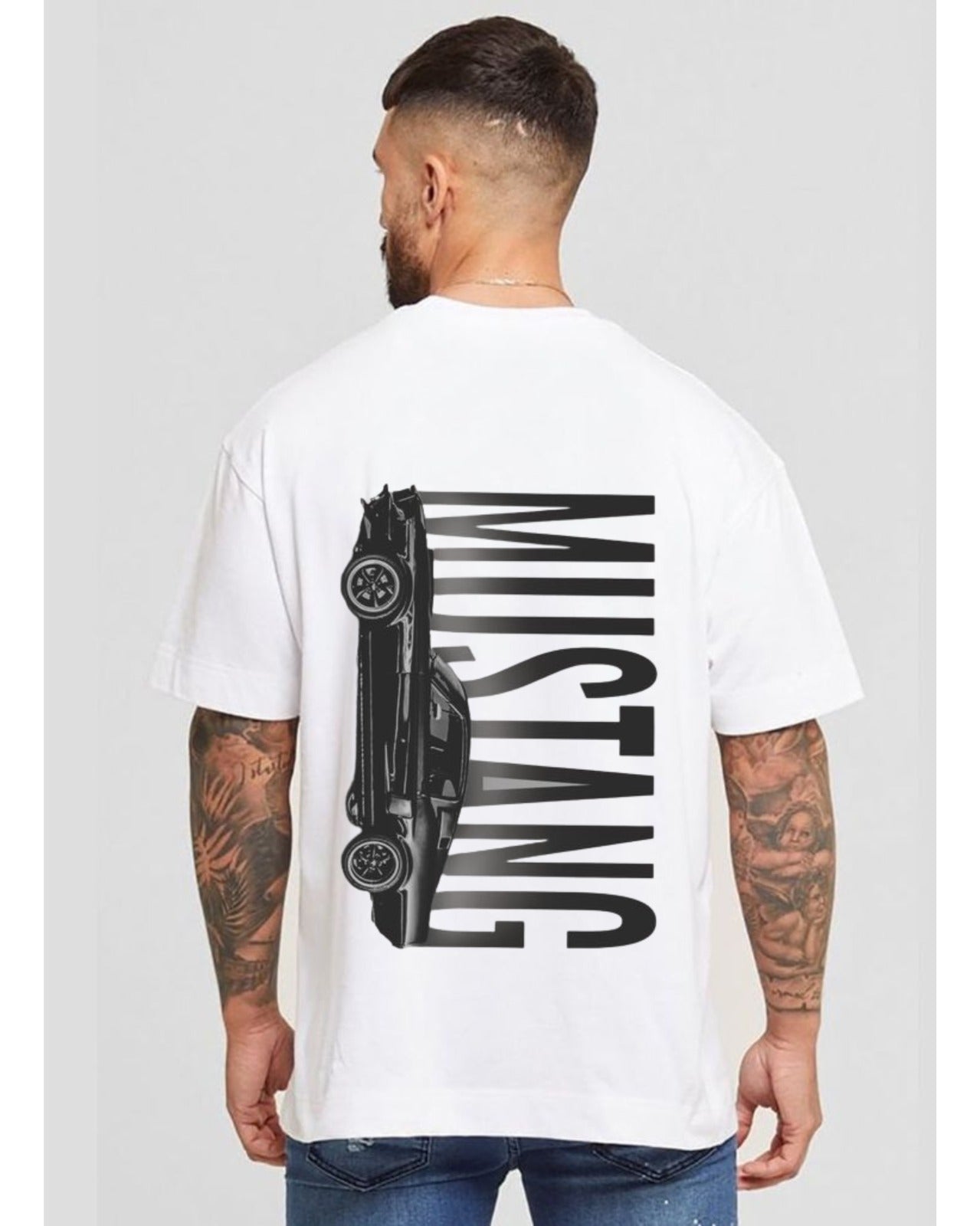 Mustang Graphic T-Shirt – Classic Muscle Car Oversized Tee