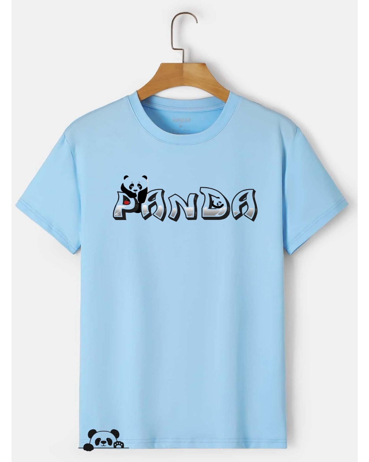 “Panda” Oversized Graphic T-Shirt (Front & Back Print)