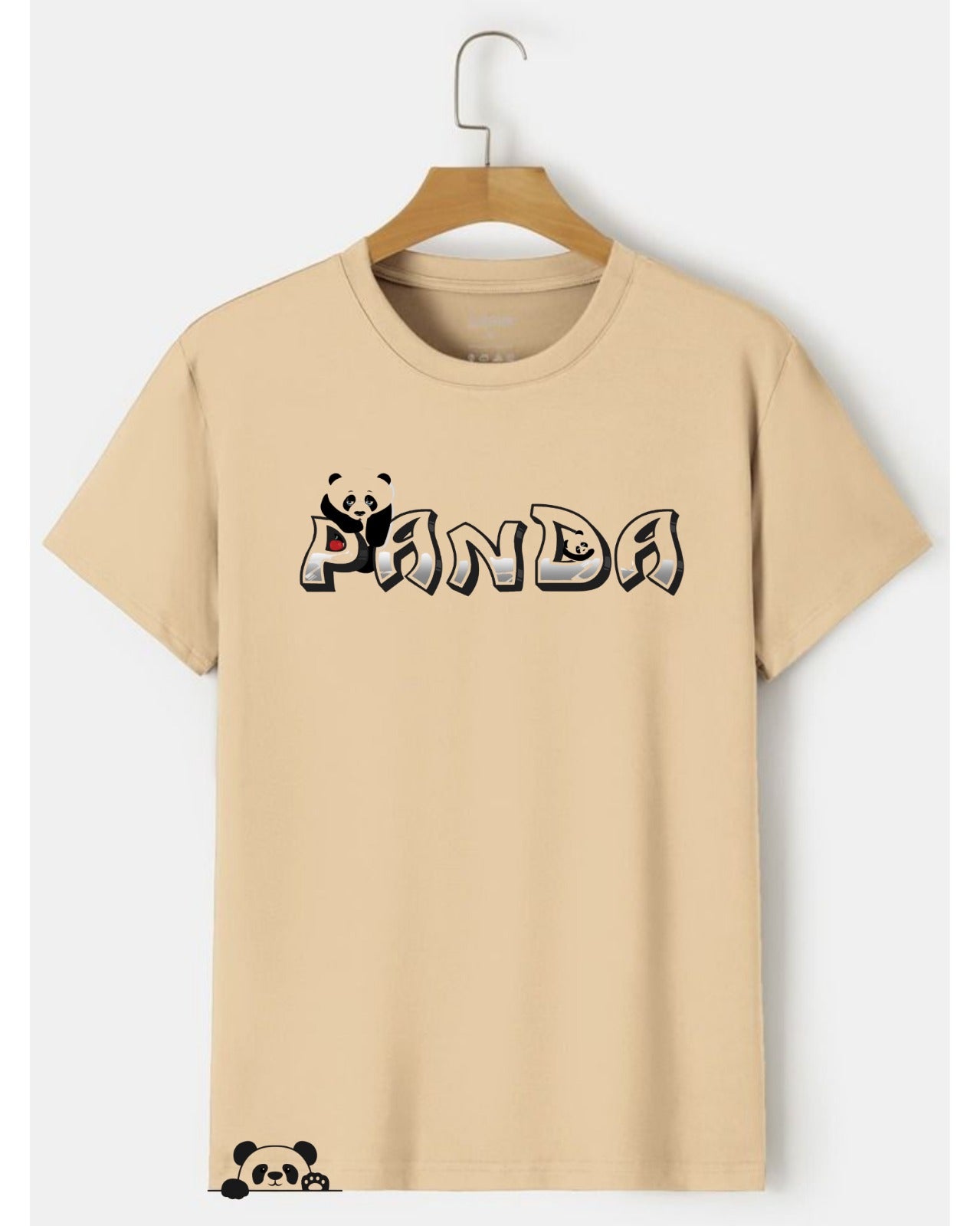 “Panda” Oversized Graphic T-Shirt (Front & Back Print)