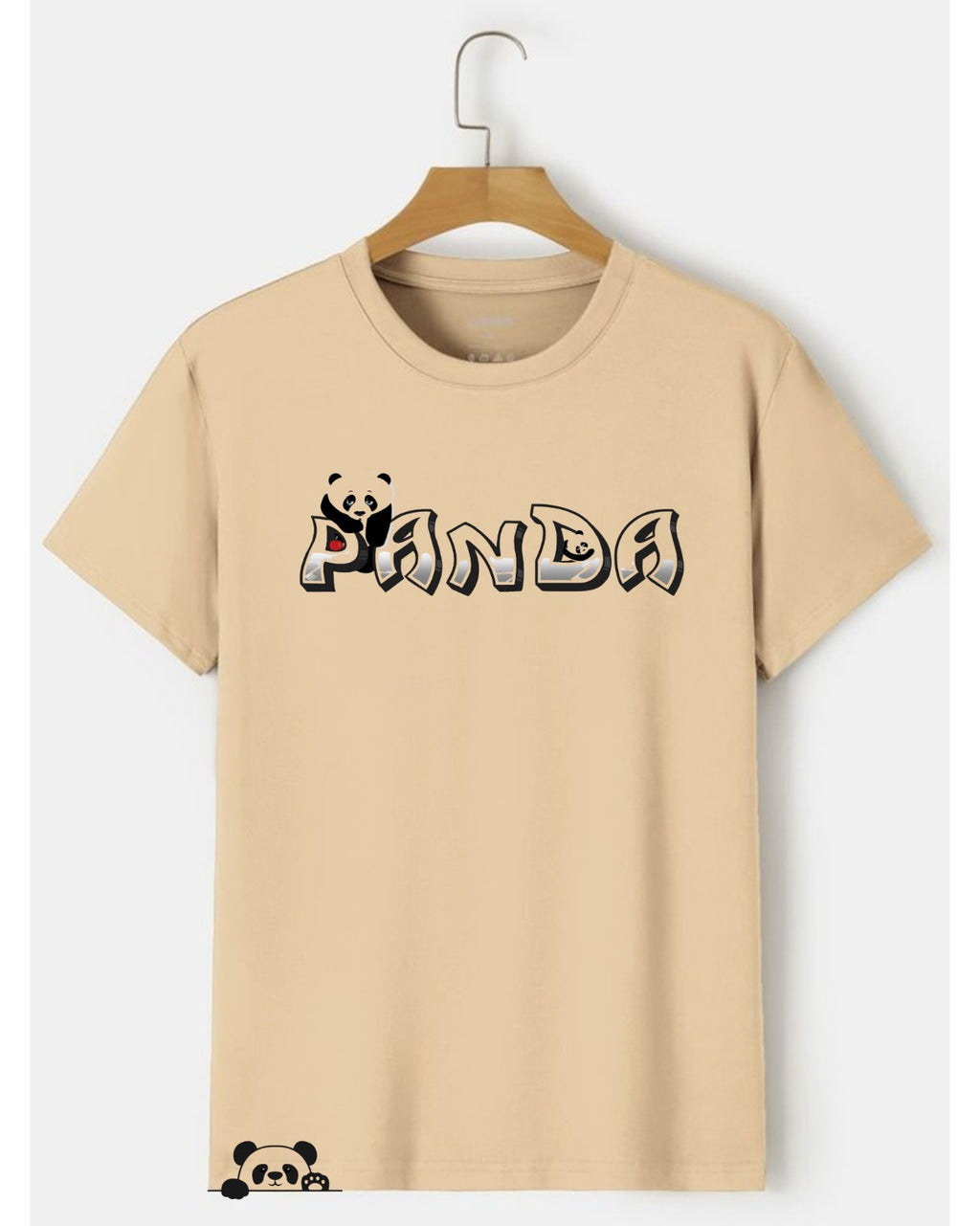 “Panda” Oversized Graphic T-Shirt (Front & Back Print)