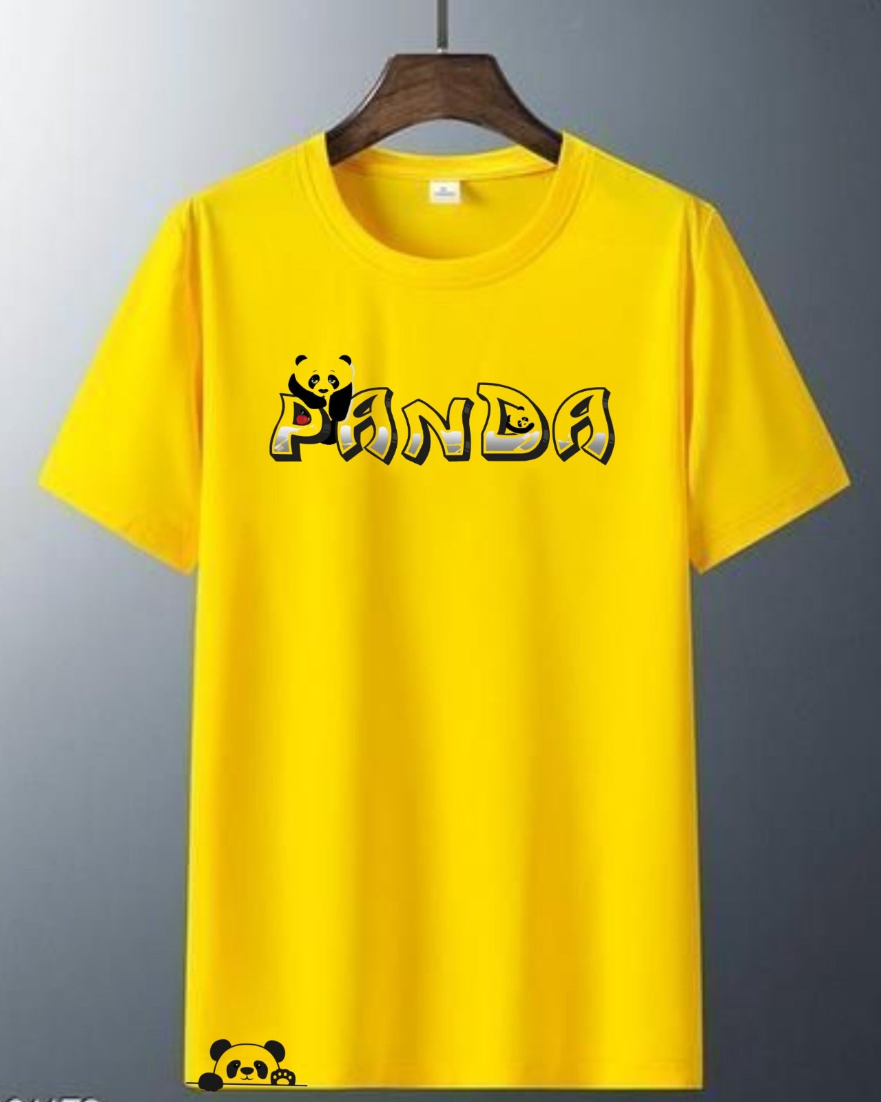 “Panda” Oversized Graphic T-Shirt (Front & Back Print)