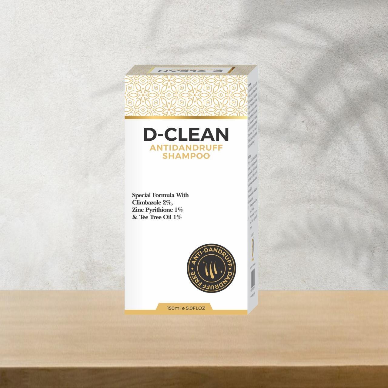 D-Clean Anti-Dandruff Shampoo – Climbazole & Zinc Pyrithione Scalp Treatment Shampoo (150ml)