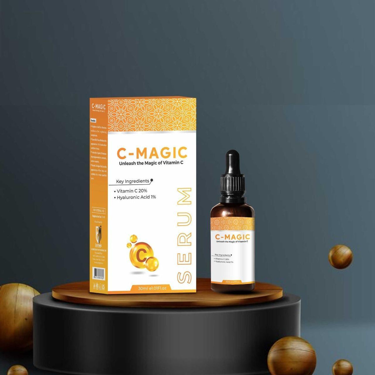 C-Magic Vitamin C 20% Serum – Ultra Whitening & Brightening Face Serum (30ml)