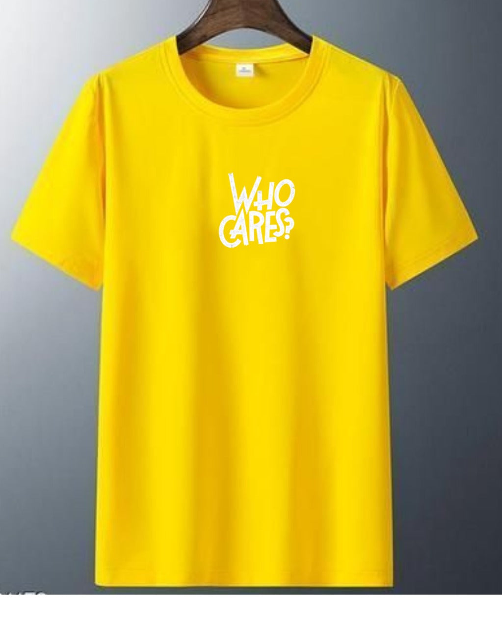 Who Cares printed tee shirt