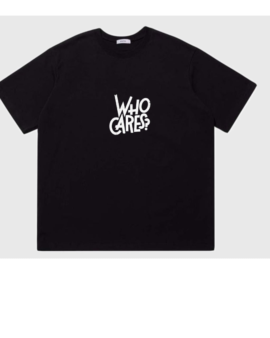 Who Cares printed tee shirt