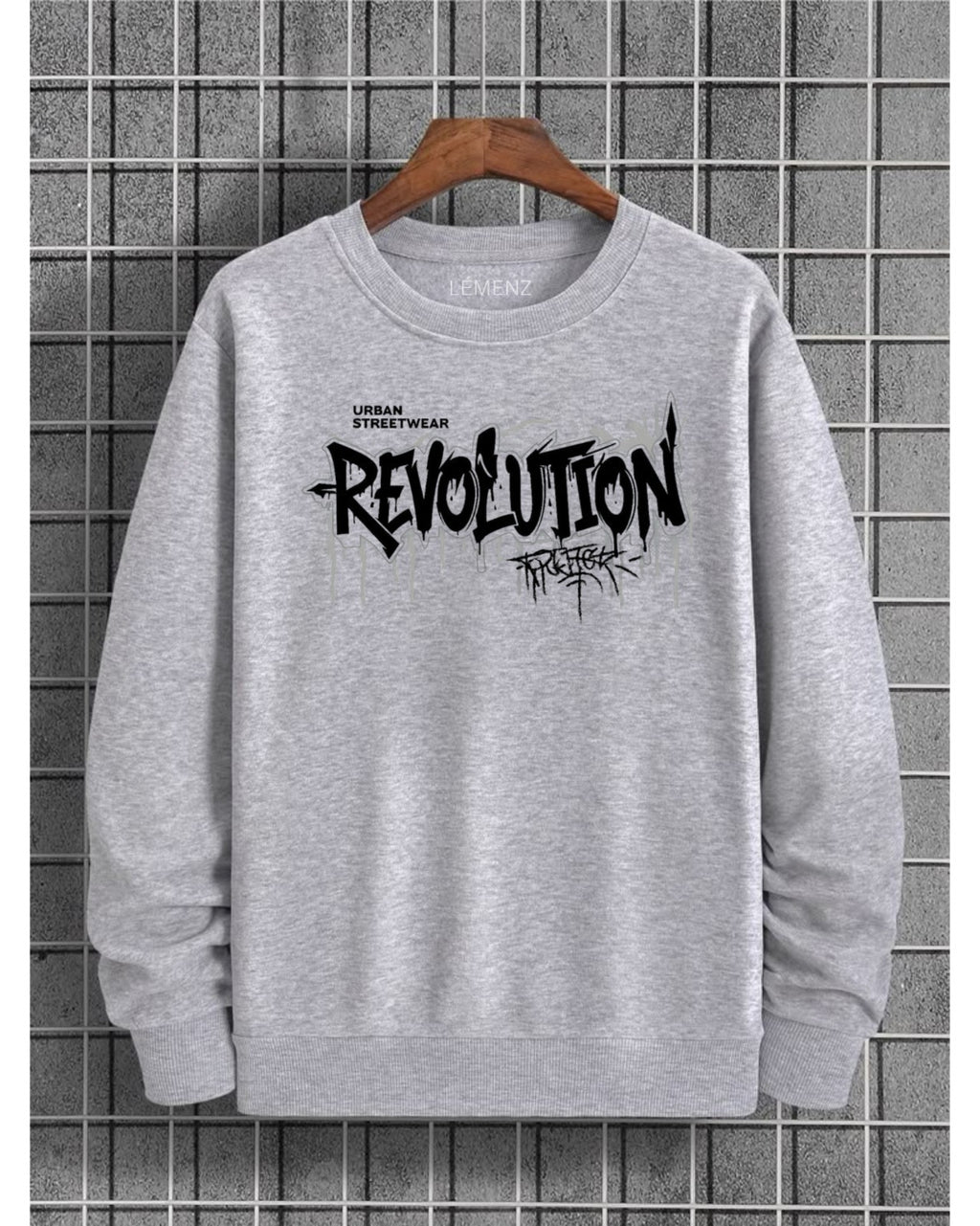 LÉMENZ “Revolution” Streetwear Sweatshirt – 350 GSM Heavy Fleece